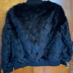 Say What? Faux Fur Bomber Jacket